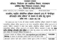 Rajasthan ITI Admission Form 2024