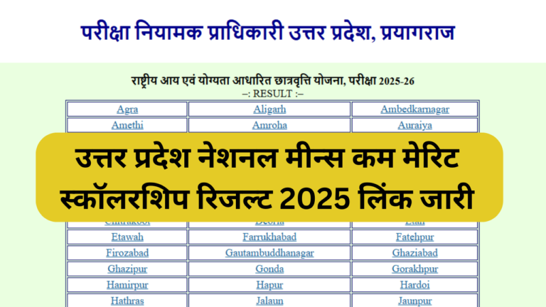 NMMS UP Result 2025