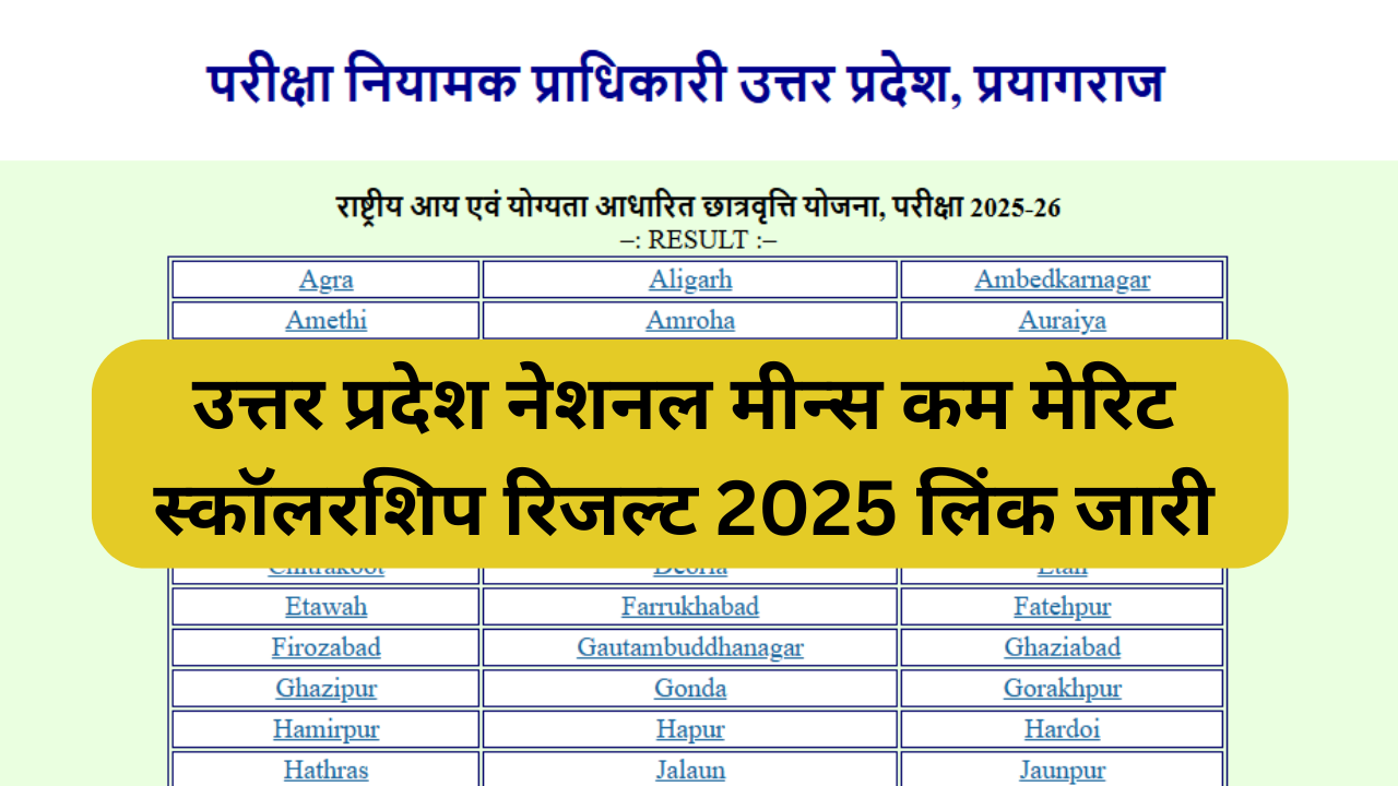 NMMS UP Result 2025