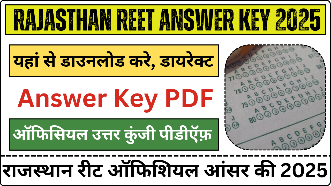 Rajasthan REET Answer Key 2025