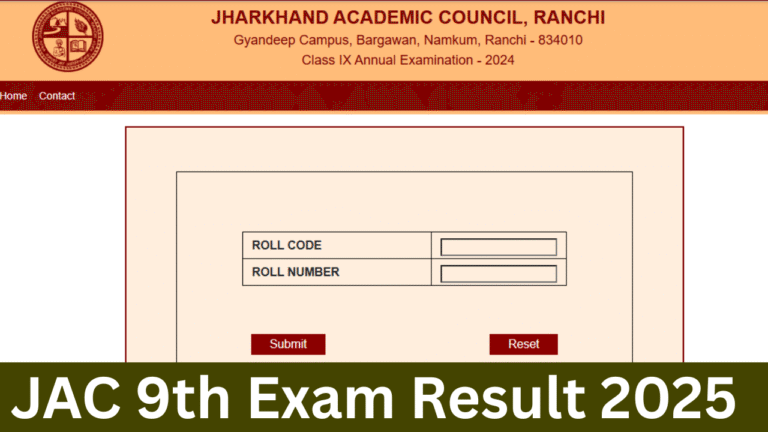JAC 9th Result 2025