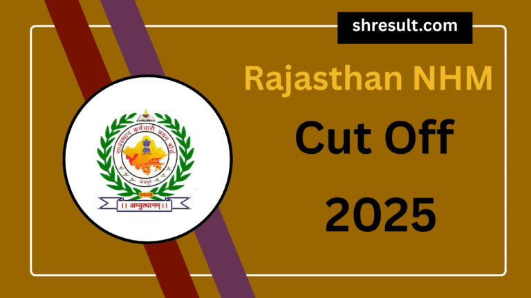 Rajasthan NHM Cut Off 2025